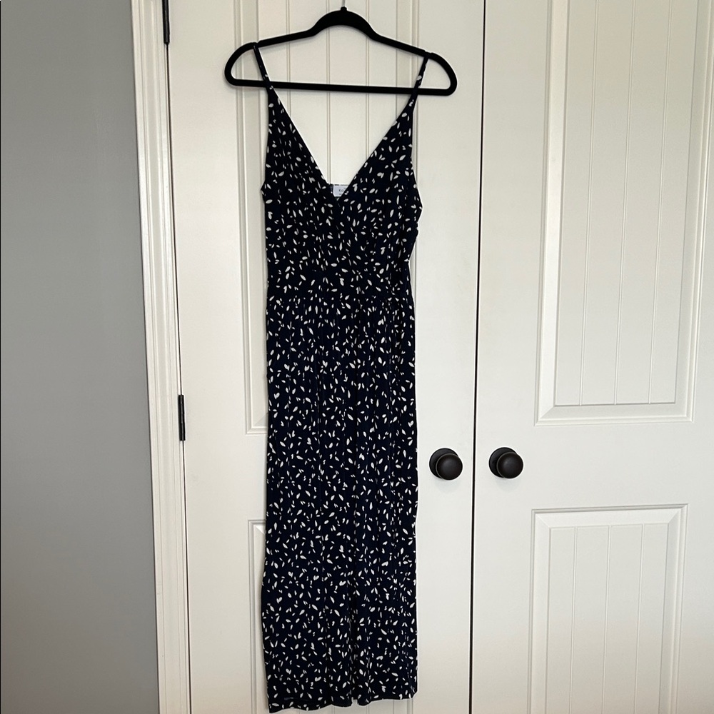 Elegant Navy and White Women's Jumpsuit